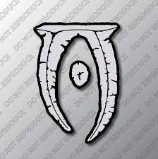 Oblivion Gate Daedric Symbol Decal Etsy Symbols Oblivion Decals