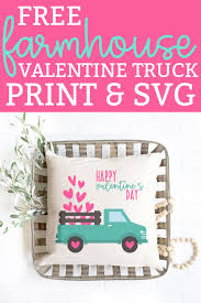 Valentines day chocolate gift box three dimensional elements. Free Valentine Truck Svg Svg Silhouette Jpg Included