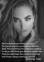 Earn respect by standing up for yourself