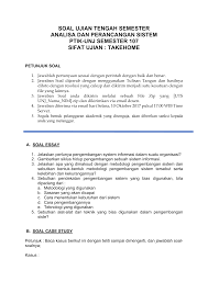 Maybe you would like to learn more about one of these? Https Diatnurhidayat Files Wordpress Com 2017 11 Soal Ujian Tengah Semester Ansi 107 Pdf