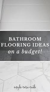 Best bathroom flooring options to help you diy design. 5 Bathroom Flooring Ideas On A Budget Angela Marie Made
