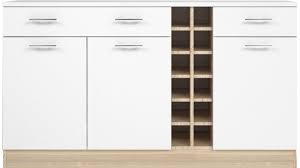 Buffet De Cuisine Bas 150 Cm Valley Coloris Blanc Chene Buffet Cuisine Buffet Meuble Cuisine
