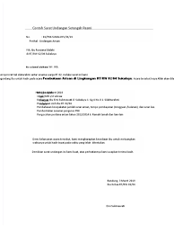 Surat undangan setengah resmi merupakan undangan yang mengatasnamakan perorangan yang ditujukan ke perorangan maupun instansi atau organisasi. Contoh Surat Undangan Setengah Resmi
