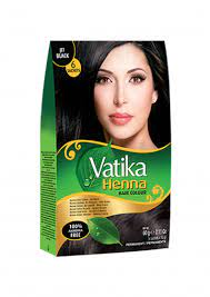 Natural black henna hair dye. Dabur Vatika Henna Hair Color 6x10gr Jet Black Suhail Cosmetics