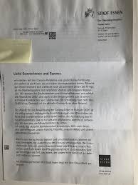 Post Der Stadt Essen Corona Sie Gehoren Jetzt Auch Zur Risikogruppe Essen Sud