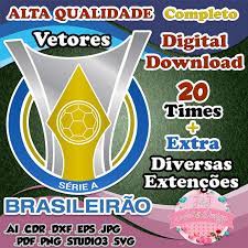 Here you'll find all the kits (camisas / uniformes) of campeonato brasileiro série a of brazil, for the season 2019/2020 in png and rx3 files formats, in addition of minikits and logos. Vetores Do Campeonato Brasileiro De Futebol 2021 Serie A No Elo7 J J Art Design 15735d1