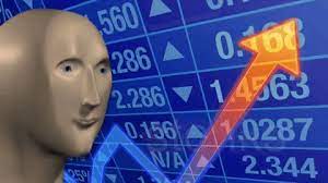 Stonks is an intentional misspelling of the word stocks which is often associated with a surreal meme featuring the character meme man standing in front of a picture representing the stock market. Stonks Art Meme Page 1 Line 17qq Com