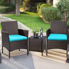 Take your life outside this summer with new furniture. Patio Porch Furniture Sets 3 Pieces Pe Rattan Wicker Chairs With Table Outdoor Garden Furniture Sets Outlet Store