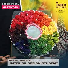 Never Ever Let The Colour Of Your Life Fade Away The Students Of The Department Of Interior Designing Have Beautifu In 2020 Interior Design Student Design Color Wheel