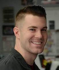 A tapered appearance is one that when viewed from any angle outlines the member's hair so that it conforms to the shape of the head, curving inward to the natural termination. Pin On Military Haircut