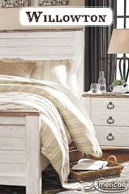 Get The Ultimate Look For A Beach Cottage Or Shabby Chic Inspired Retreat With The Willowton Be White Washed Bedroom Furniture Bedroom Furniture Sets Furniture
