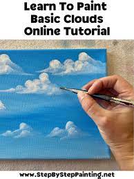 Browse our variety of acrylic paint—find the supplies needed for any paint job How To Paint Clouds Simple Puffy Clouds Step By Step Painting