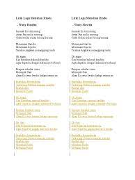 Menemani hari ku menemani sepi ku tersiksa angkara menanggung rindu. Lirik Menahan Rindu Wany Hasrita