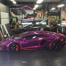 Ksi had his lamborghini aventador (lp700) wrapped in chrome purple with red tron lines check out anki overdrive: 21 Year Old Youtuber S Lamborghini Aventador Gets Tron Legacy Look Photo Gallery Autoevolution