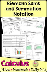 Calculus Riemann Sums And Sigma Notation Unit 6 In 2020 Ap Calculus Calculus Ap Calculus Ab