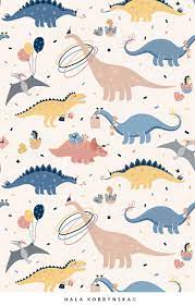 Dino S Birthday Pattern For Kids Ilustrasi Karakter Boneka Hewan Ilustrasi