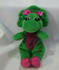 Looking for fantastic kids toys for under £10. 1992 Lyons 7 Plush Baby Bop Green Barney Dinosaur Large Stuffed Golden Bear Ebay