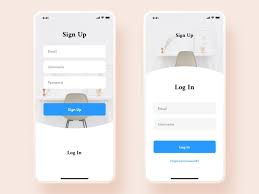 Sign Up Log In Appdesigngame Appdesignprofile Appdesignweb Iphone App Design App Design Profile Android App Design
