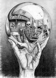 Skull Mirror Ball And Hand Skeleton Art Art Skull Art