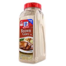 (gravy will thicken upon standing.) serve over beef, hot meal sandwiches, or mashed potatoes. Mccormick Brown Gravy Mix 595g