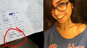 She hails from beirut khalifa's family settled in montgomery county, maryland and she eventually moved away from home to attend the university of texas where she graduated with a degree in history. This Teacher Was Pranked By The Students Tricked To Call Out Mia Khalifa And Its Hilarious