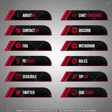 100 Free Twitch Panel Template Updated Twitch Overlay Template Youtube Design Overlays Instagram Youtube Banners