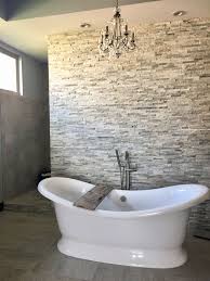 Check spelling or type a new query. Stacked Stone Wall Free Standing Tub Bath Tub Tray Transitional Style Stone Tile Bathroom Stone Shower Walls Free Standing Tub