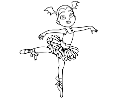 Since she is a vampire, these coloring pages can also be a great activity on halloween for kids. Nice Vampirina Ballerina Coloring Pages To Print For Kids Coloring Home