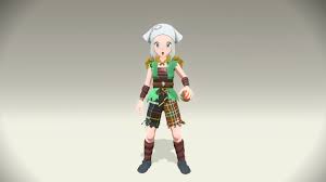 Female Tartan Bandit Outfit Retexture [Pokémon Legends: Arceus] [Mods]