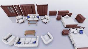 First Gen Classic Furniture Pack Sponsored 3d Classic Gen Furniture Props Classic Furniture Furniture Interior Props