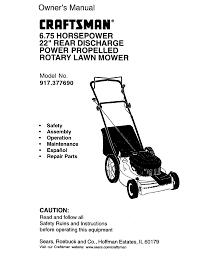 Penny push reel lawn mower parts manual 1025 128.81916. Craftsman 917 377690 Owner S Manual Pdf Download Manualslib