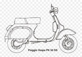 Cara menggambar motor vespa youtube. Piaggio Vespa Pk 50 Ss Year Vespa Pk Drawing Hd Png Download Vhv