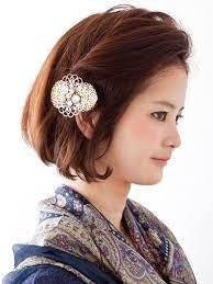 雨の日のすっきりヘアアレンジ 湿気に負けない髪型 カワイイ髪型 着物 髪型 ボブ ヘアアレンジ