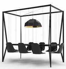 Black Hanging Dining Chair Modern Unique Furniture Ideas Swing Table Unique Furniture Swinging Chair