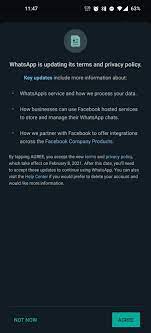 今年 1 月 whatsapp 宣佈會更新用戶條款和私隱政策，當中包括將用戶資料與母公司 facebook 分享，安排引起全球不少用戶不滿，whatsapp 及後將新政策實施日期由 2 月 8 日. Whatsappå¼ºåˆ¶æ€§æ›´æ–°éšç§æ¡æ¬¾ ä»¥åŽèŠå¤©å†…å®¹éƒ½è¢«ç›'è§†äº† Ttn è°ˆè°ˆç½'