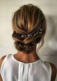 Simple Loose Low Updo Wedding Hairstyles Ideas Simple Wedding Hairstyles Unique Wedding Hairstyles Romantic Wedding Hair