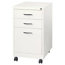 This mdf cabinet has a cream white color with chipped edges that expose a medium dark brown wood color. Store Your Important Files Office Supplies And Documents In The Hirsh Industries Office Dimensions File Filing Cabinet Office Dimensions Drawer Filing Cabinet