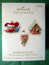 2007 Hallmark Miniature Ornament Feathered Friends The Snowmen Of Winter Garden Hallmark Ornaments Animal Ornament Ornaments