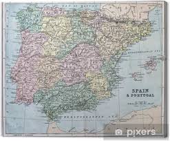À portugal carte espagne la page, voir politique carte politique des portugal, cartes physiques nous avons plus de 10 000 cartes avec tous les endroits du monde. Tableau Sur Toile Carte Du 19eme Siecle Espagne Et Au Portugal Pixers Nous Vivons Pour Changer