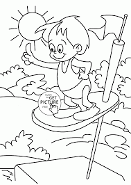 Displaying 52 swimming printable coloring pages for kids and teachers to color online or download. Summer Swimming Pool Coloring Page For Kids Seasons Coloring Pages Printables Dinosaur Coloring Pages Coloring Pages Cool Coloring Pages
