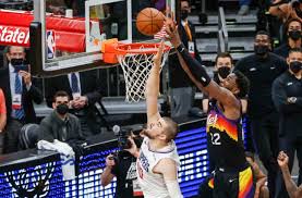 Suns center deandre ayton grabs the ball during the first half of game 4 of the western conference finals on saturday night at staples center. Zhkfi Hzquixam