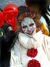 Female Pennywise Costume Inspired Halloween It Stephenking Horror Diy Cosplay Halloween Last Minute Halloween Costumes Horror Costume