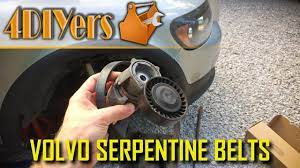 Diy Volvo C30 S40 V50 C70 T5 Serpentine Belt Tensioner Replacement Volvo C30 Volvo Repair And Maintenance