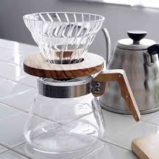 V60 Olive Wood And Glass Coffee Dripper 02