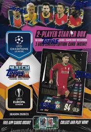 There are a lot of sports cards templates available as well as blank templates which you can customize yourself. Buy Topps Match Attax 2020 2021 Uefa Champions League Soccer Trading Card Game Sealed Two Player Starter Box With 38 Cards And Game Mat Plus A Bonus Limited Edition Roberto Firmino Gold