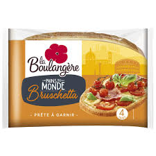 Livraison A Domicile La Boulangere 4 Pains Bruschetta Nature 400g