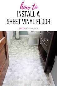 How To Install Sheet Vinyl Floor Decor Adventures Vinyl Flooring Sheet Vinyl Flooring Flooring
