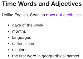 For Rules On What Spanish Does Capitalize Spanish Article Grammar Spanish Grammar