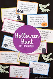 We do them spontaneously while having a hike or i spend extra time to prepare and hide the clues and most importantly hide the. Halloween Hunt Free Printable Picklebums