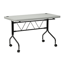 Industrial rolling tool cart, wheeled storage utility cart kitchen organizer, solid wood kitchen serving cart table with storage drawers. Amazon Com Office Star Resin Multi Purpose Flip Table With Locking Casters 4 Feet Long Furniture Decor